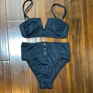 Xhilaration Ribbed High Waisted Bikini